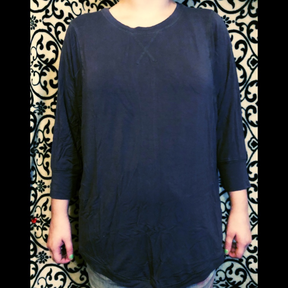 Grey long sleeve top